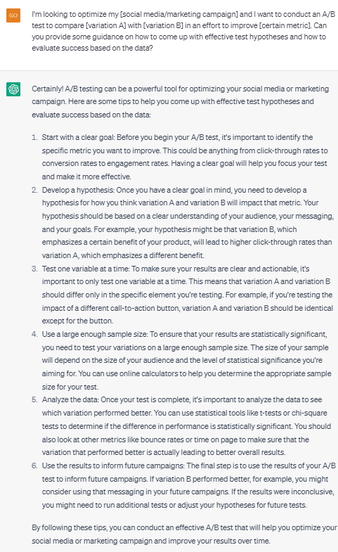 Conducting A/B Testing Examples